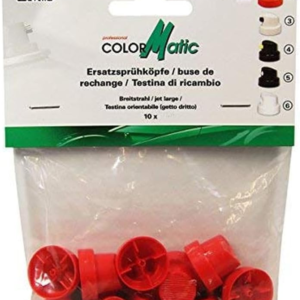 10 stuks – Colormatic Van-Spray Medium, Zwart-ROOD